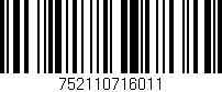 Código de barras (EAN, GTIN, SKU, ISBN): '752110716011'