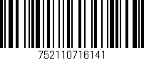 Código de barras (EAN, GTIN, SKU, ISBN): '752110716141'
