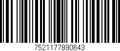 Código de barras (EAN, GTIN, SKU, ISBN): '7521177890643'