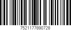 Código de barras (EAN, GTIN, SKU, ISBN): '7521177890728'