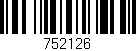 Código de barras (EAN, GTIN, SKU, ISBN): '752126'