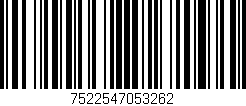 Código de barras (EAN, GTIN, SKU, ISBN): '7522547053262'