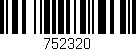 Código de barras (EAN, GTIN, SKU, ISBN): '752320'