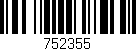 Código de barras (EAN, GTIN, SKU, ISBN): '752355'