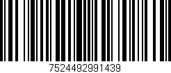 Código de barras (EAN, GTIN, SKU, ISBN): '7524492991439'