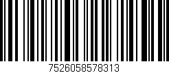 Código de barras (EAN, GTIN, SKU, ISBN): '7526058578313'
