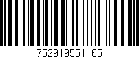 Código de barras (EAN, GTIN, SKU, ISBN): '752919551165'