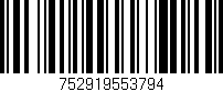 Código de barras (EAN, GTIN, SKU, ISBN): '752919553794'