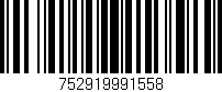 Código de barras (EAN, GTIN, SKU, ISBN): '752919991558'