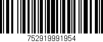 Código de barras (EAN, GTIN, SKU, ISBN): '752919991954'