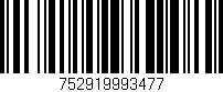 Código de barras (EAN, GTIN, SKU, ISBN): '752919993477'