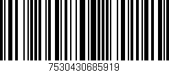 Código de barras (EAN, GTIN, SKU, ISBN): '7530430685919'