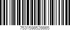 Código de barras (EAN, GTIN, SKU, ISBN): '7531598528865'