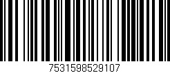 Código de barras (EAN, GTIN, SKU, ISBN): '7531598529107'