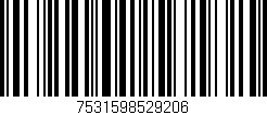 Código de barras (EAN, GTIN, SKU, ISBN): '7531598529206'