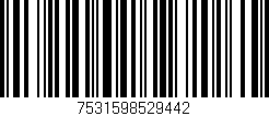 Código de barras (EAN, GTIN, SKU, ISBN): '7531598529442'