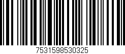 Código de barras (EAN, GTIN, SKU, ISBN): '7531598530325'