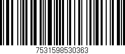 Código de barras (EAN, GTIN, SKU, ISBN): '7531598530363'