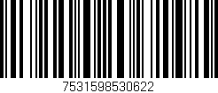Código de barras (EAN, GTIN, SKU, ISBN): '7531598530622'