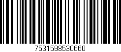Código de barras (EAN, GTIN, SKU, ISBN): '7531598530660'