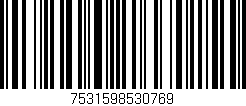 Código de barras (EAN, GTIN, SKU, ISBN): '7531598530769'