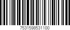 Código de barras (EAN, GTIN, SKU, ISBN): '7531598531100'