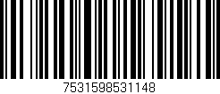 Código de barras (EAN, GTIN, SKU, ISBN): '7531598531148'