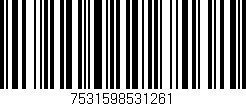 Código de barras (EAN, GTIN, SKU, ISBN): '7531598531261'
