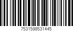 Código de barras (EAN, GTIN, SKU, ISBN): '7531598531445'