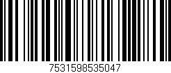 Código de barras (EAN, GTIN, SKU, ISBN): '7531598535047'
