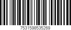 Código de barras (EAN, GTIN, SKU, ISBN): '7531598535269'