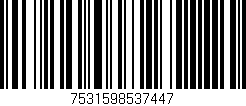 Código de barras (EAN, GTIN, SKU, ISBN): '7531598537447'