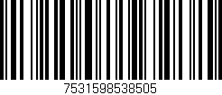 Código de barras (EAN, GTIN, SKU, ISBN): '7531598538505'
