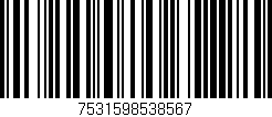 Código de barras (EAN, GTIN, SKU, ISBN): '7531598538567'