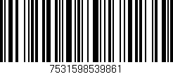 Código de barras (EAN, GTIN, SKU, ISBN): '7531598539861'