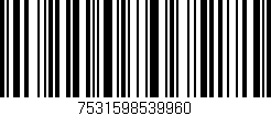 Código de barras (EAN, GTIN, SKU, ISBN): '7531598539960'