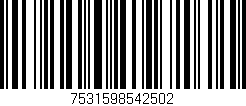 Código de barras (EAN, GTIN, SKU, ISBN): '7531598542502'