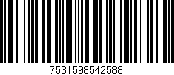 Código de barras (EAN, GTIN, SKU, ISBN): '7531598542588'