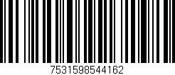 Código de barras (EAN, GTIN, SKU, ISBN): '7531598544162'