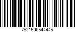 Código de barras (EAN, GTIN, SKU, ISBN): '7531598544445'