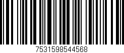 Código de barras (EAN, GTIN, SKU, ISBN): '7531598544568'