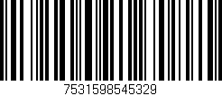 Código de barras (EAN, GTIN, SKU, ISBN): '7531598545329'