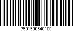 Código de barras (EAN, GTIN, SKU, ISBN): '7531598548108'