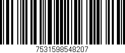 Código de barras (EAN, GTIN, SKU, ISBN): '7531598548207'
