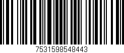 Código de barras (EAN, GTIN, SKU, ISBN): '7531598548443'