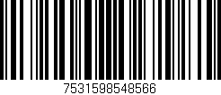Código de barras (EAN, GTIN, SKU, ISBN): '7531598548566'