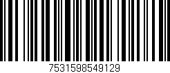 Código de barras (EAN, GTIN, SKU, ISBN): '7531598549129'