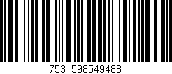 Código de barras (EAN, GTIN, SKU, ISBN): '7531598549488'