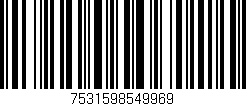Código de barras (EAN, GTIN, SKU, ISBN): '7531598549969'