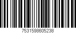Código de barras (EAN, GTIN, SKU, ISBN): '7531598605238'